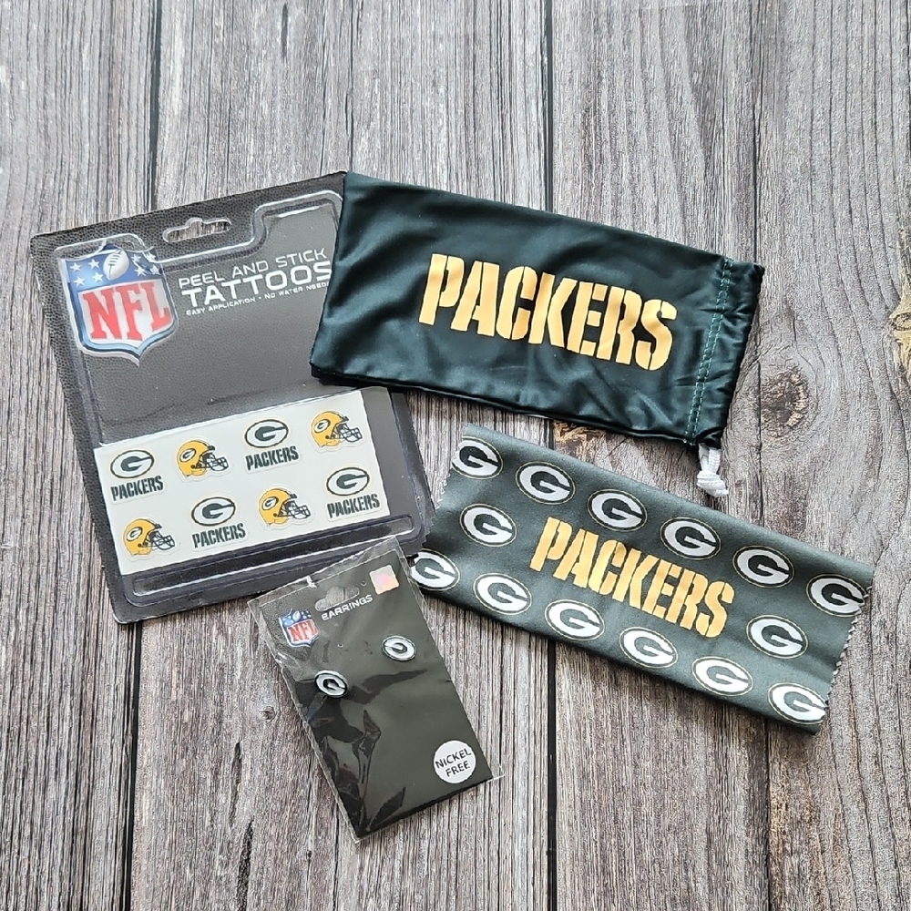 NWT NFL Packers Green and Gold Fan Accessories